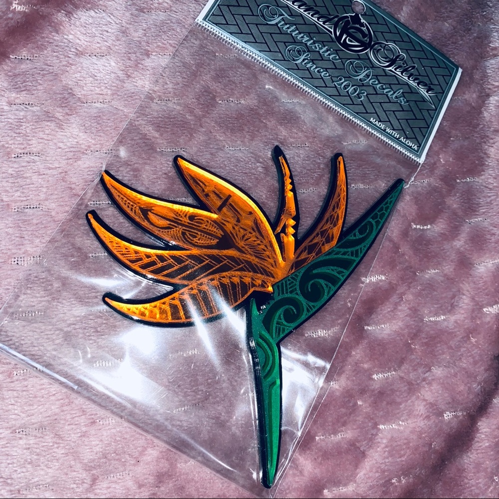 3D Hawaiian Decal